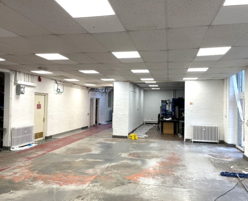 Charity factory premises before redecoration